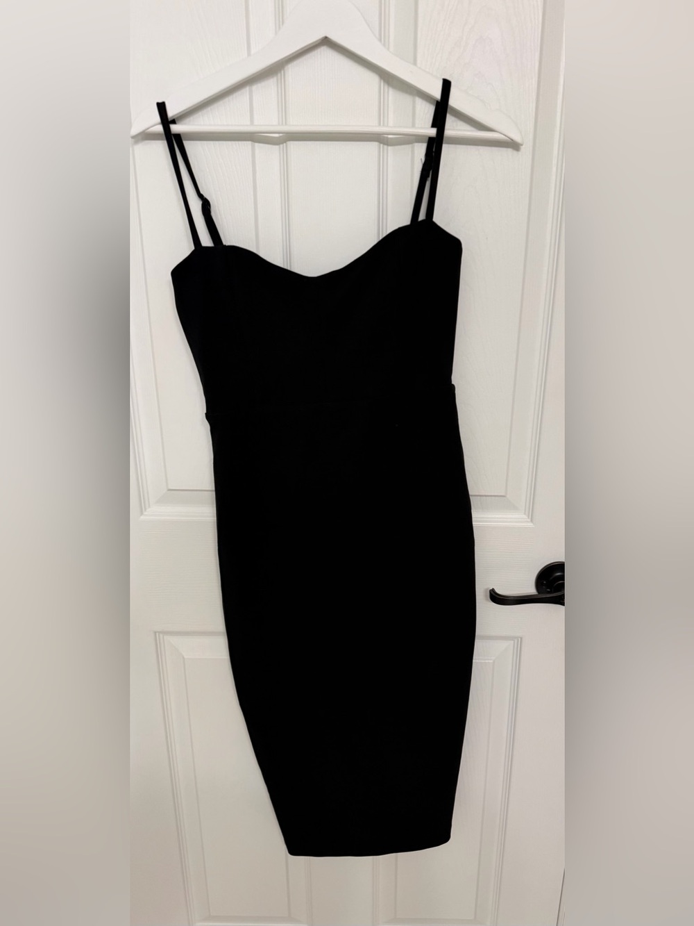 Nookie black sweetheart small midi dress women revolve